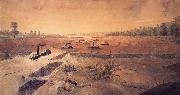 James Madison Alden Admiral Porter-s Gunboats Passing the Red River Dam Sweden oil painting artist